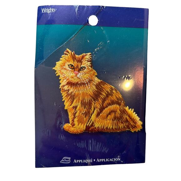 Tabby Cat Applique Vintage 90's Sew On New in‎ Package - Picture 1 of 3
